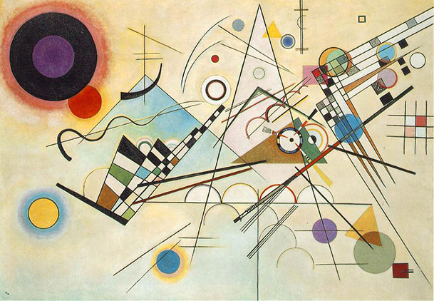Música visual: Composición VIII de Wassily Kandinsky.
